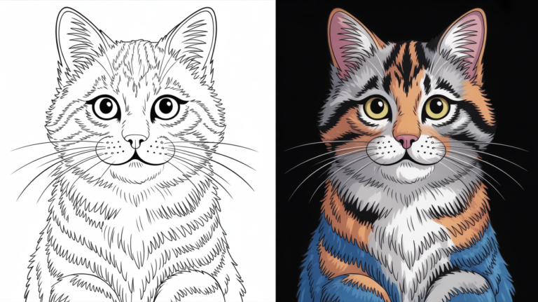 cat coloring pages