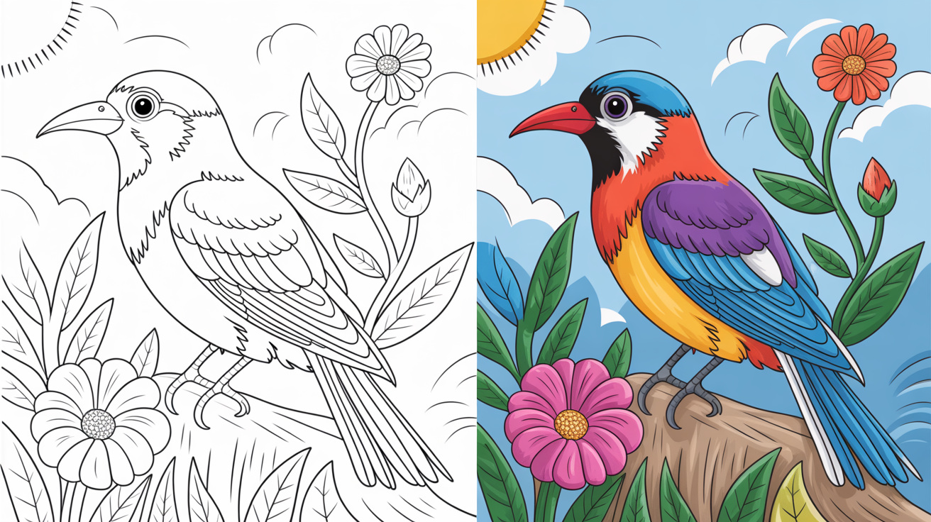 bird coloring pages