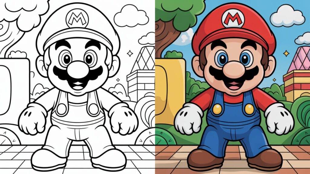 Mario Coloring Pages