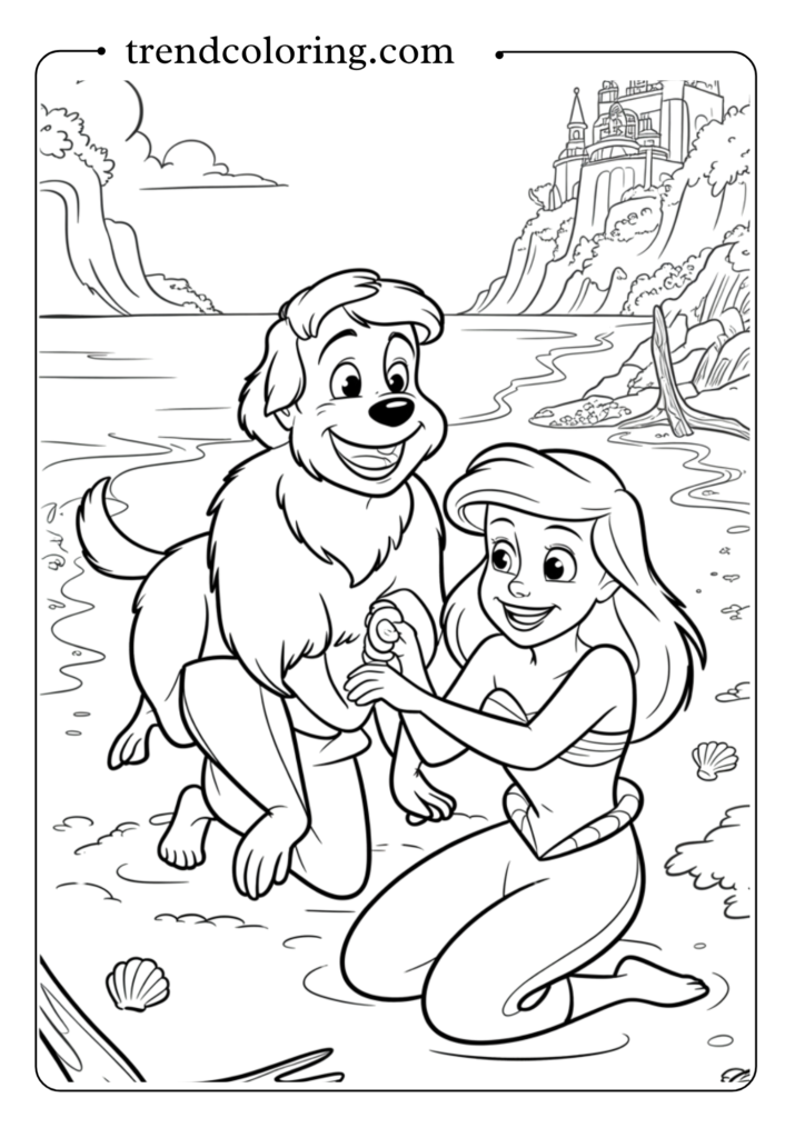 Ariel and Max the Dog