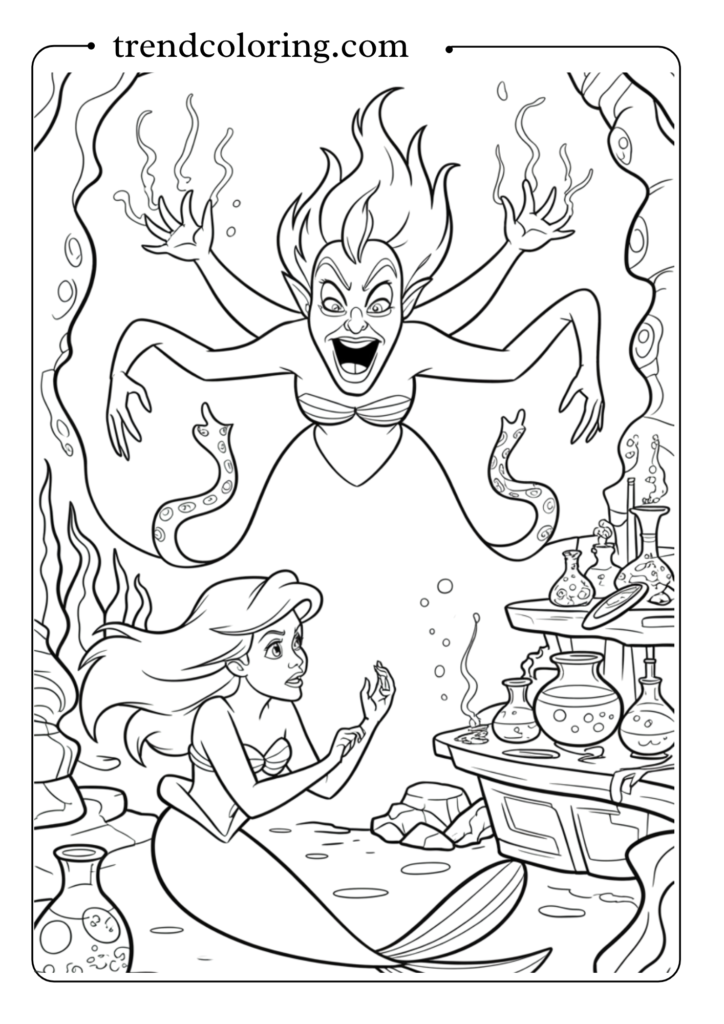 Ariel and Ursula Confrontation