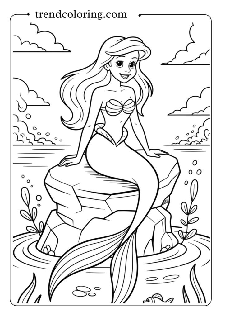 Ariel on a Rock