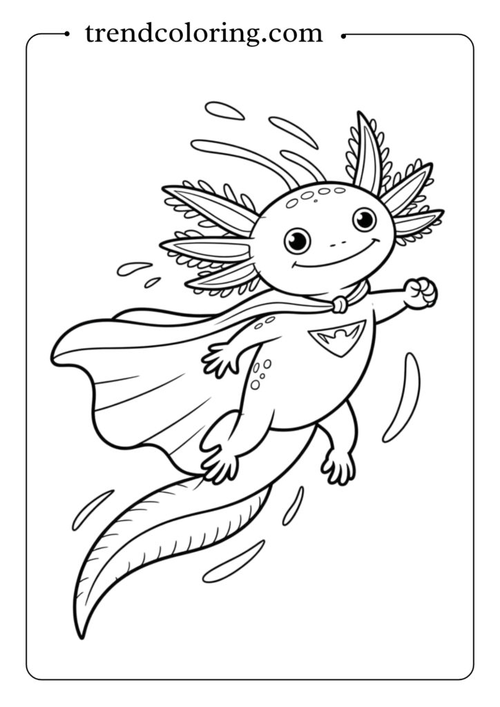 Axolotl Superhero