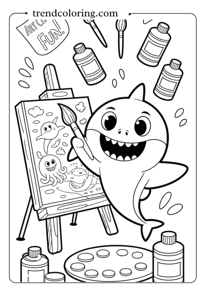 Baby Shark Art Class