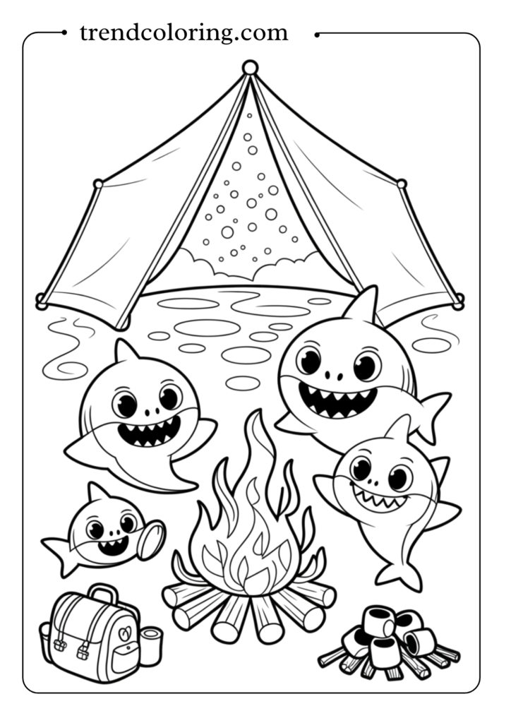 Baby Shark Camping Adventure