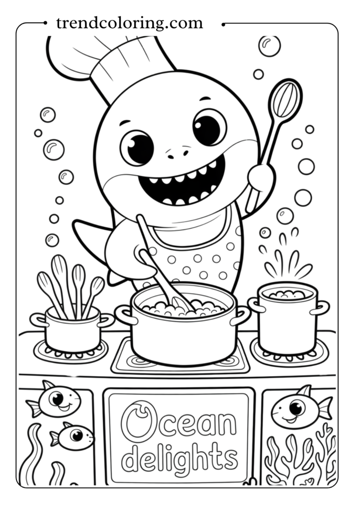 Baby Shark Chef Cooking