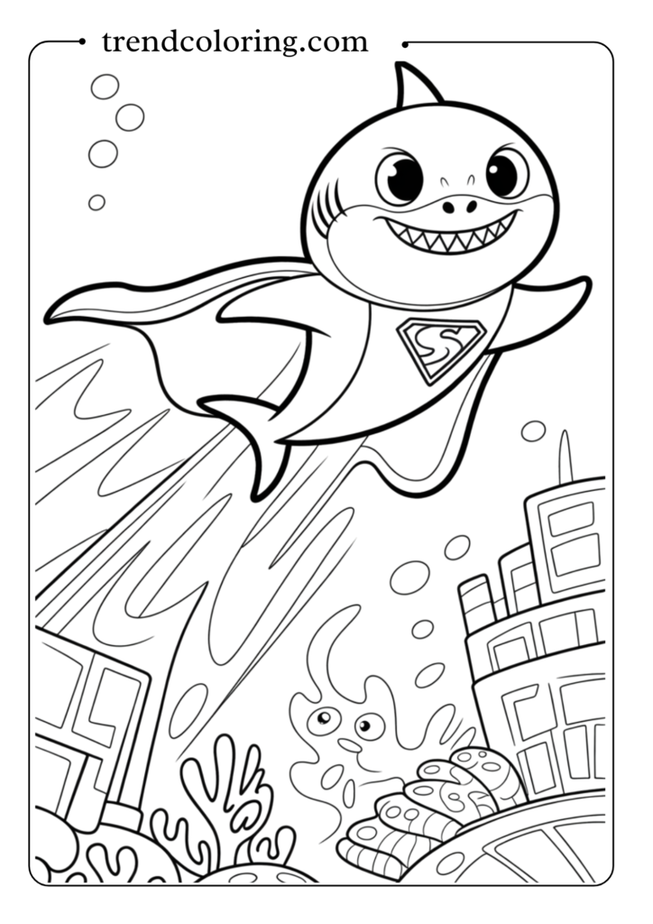 Baby Shark Superhero