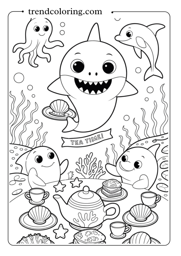 Baby Shark Tea Party