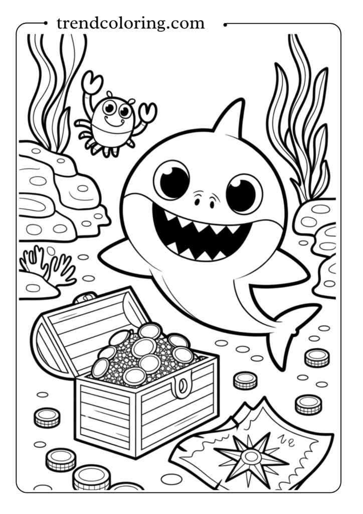 Baby Shark in Treasure Hunt