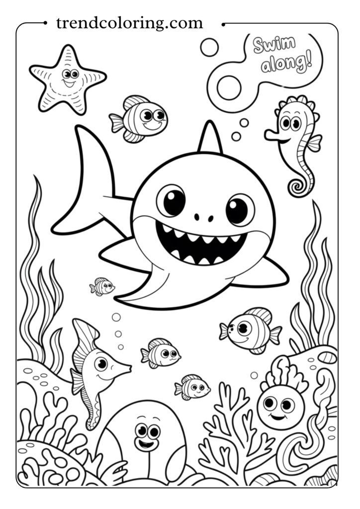 Baby Shark with Sea Friends