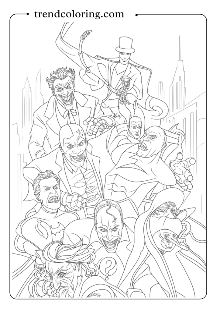 Batman's Rogues Gallery Lineup