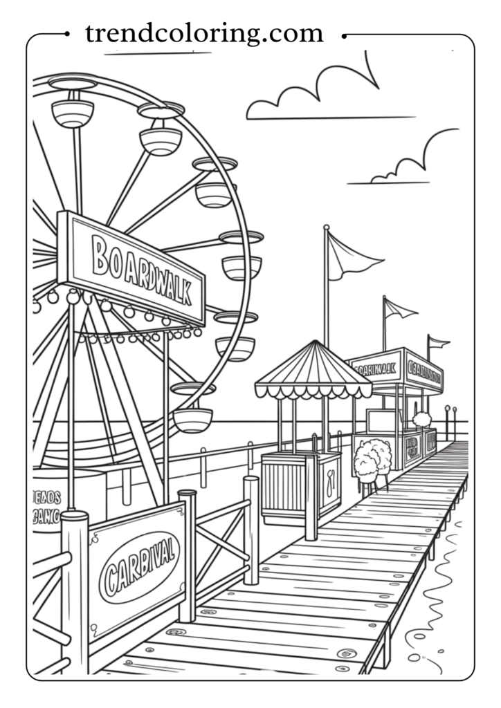 Beach Boardwalk Carnival