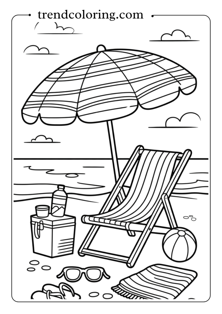 Beach Umbrella Relaxation