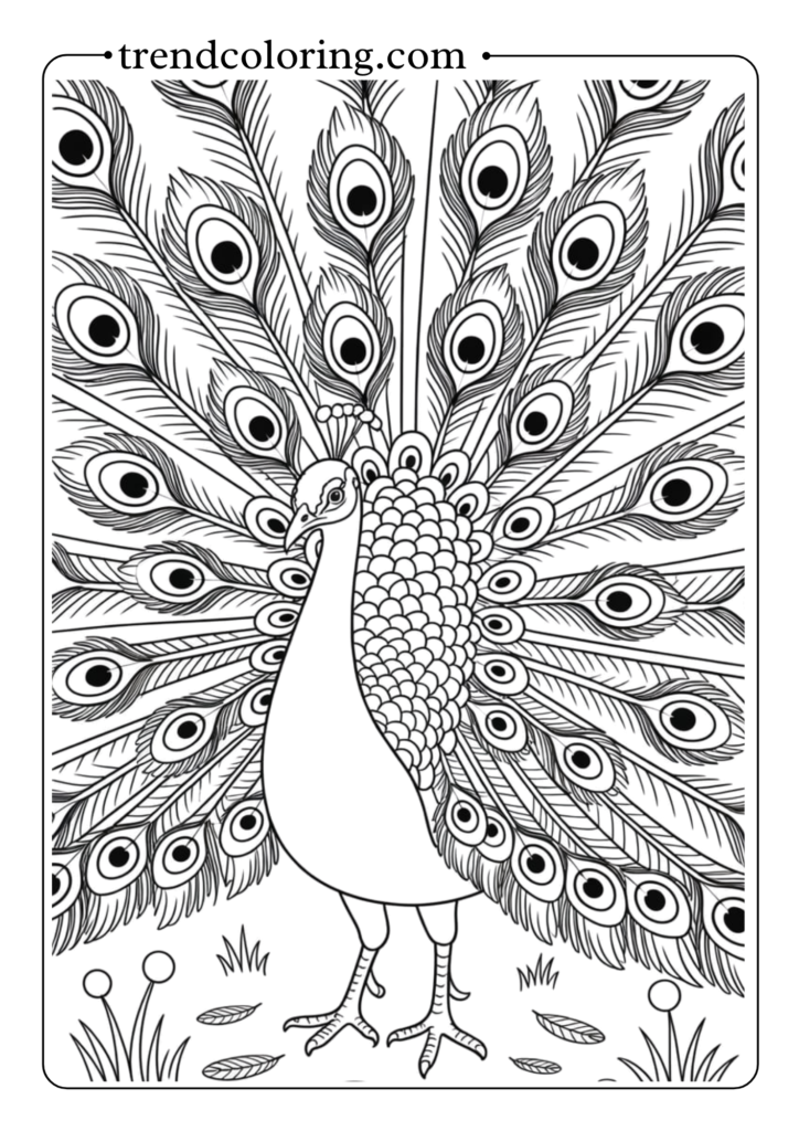 Colorful Peacock Display
