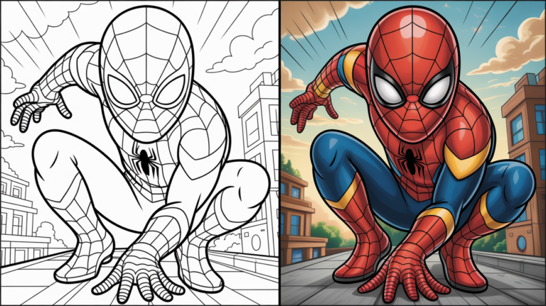 spider-man coloring pages