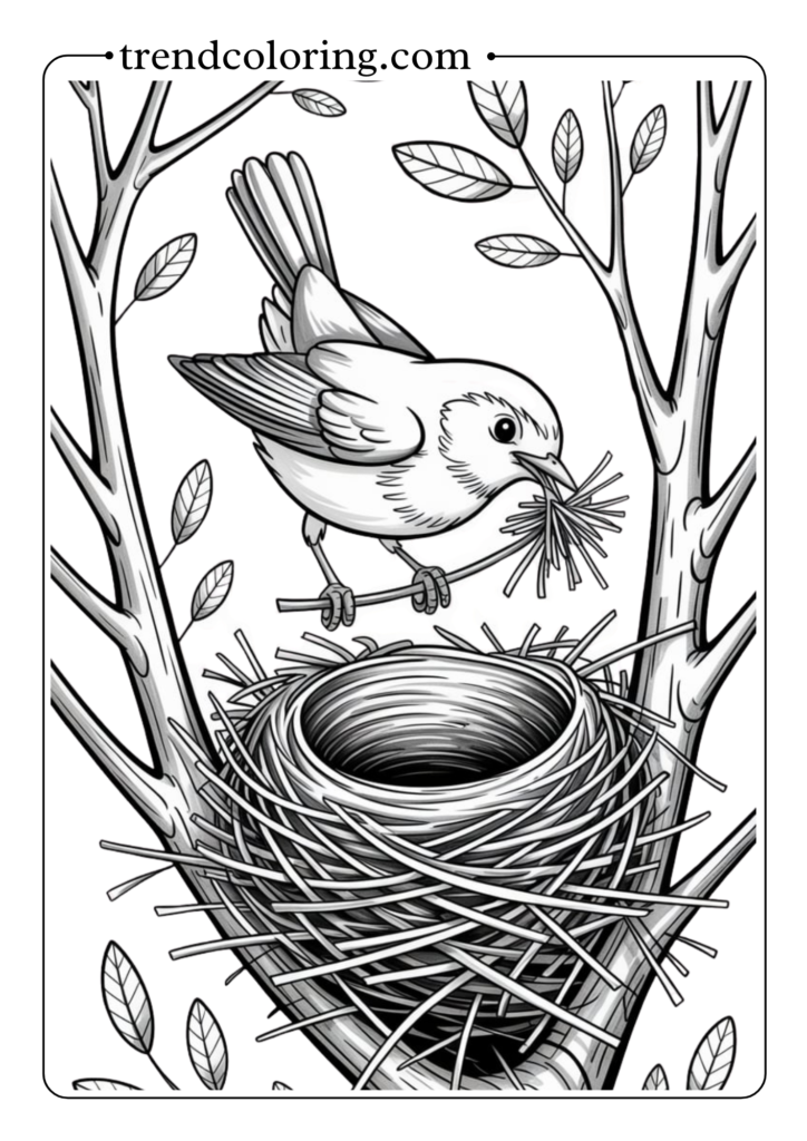 Nest Building Scene