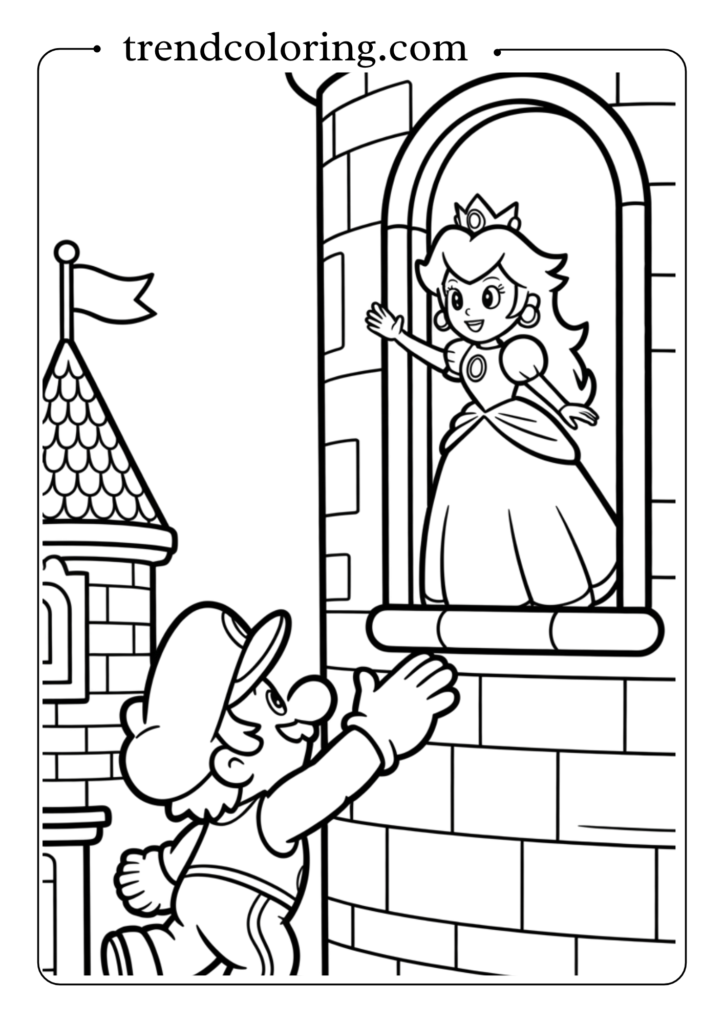 Princess Peach Rescue Scene