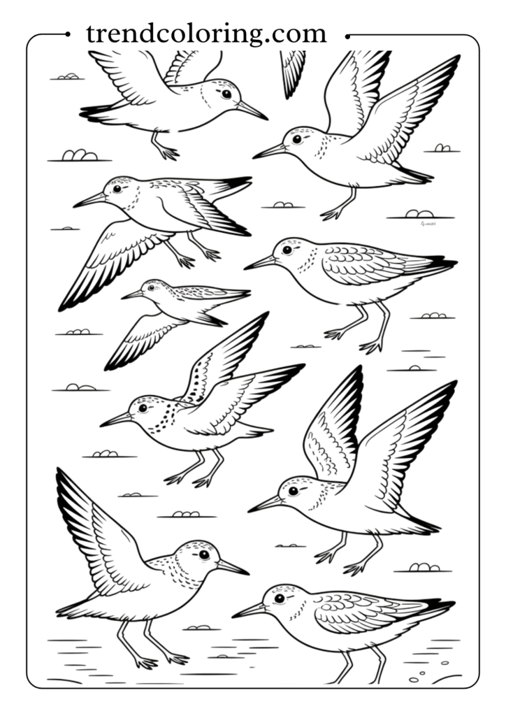 Sandpipers and Shorebird Ballet