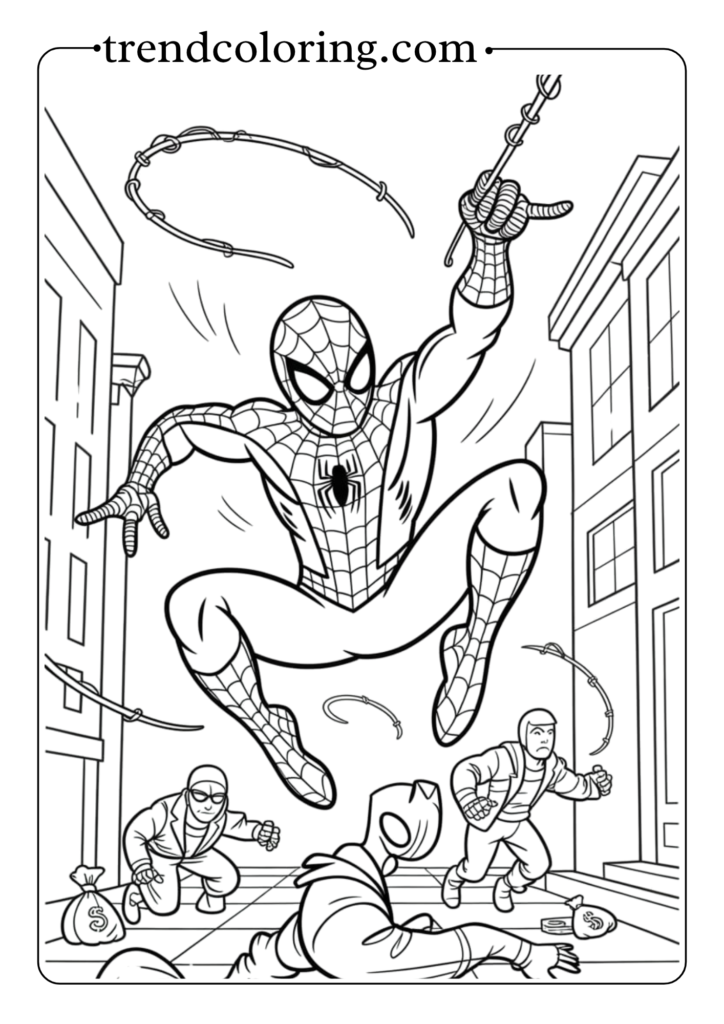 Spider-Man Catching Criminals