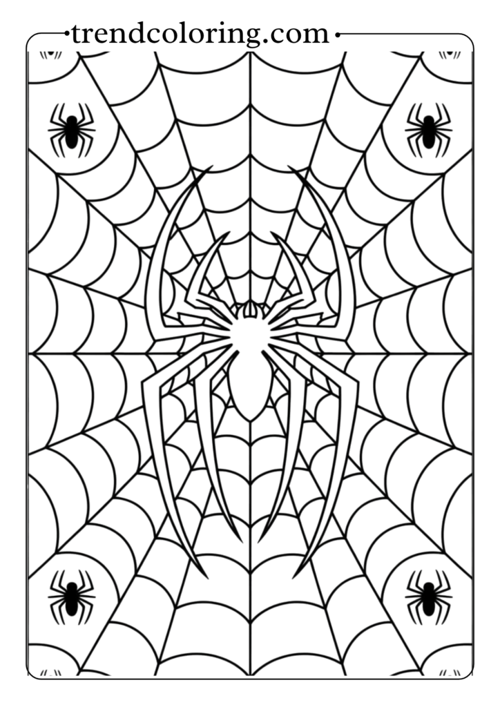 Spider-Man Web Pattern Mandala