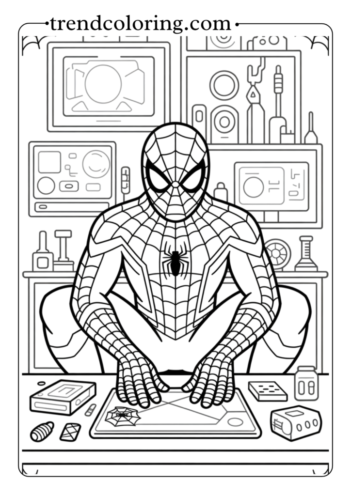 Spider-Man in the Spider-Cave_Lab