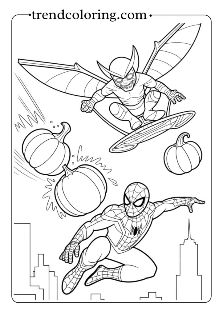 Spider-Man vs. Green Goblin Battle Scene