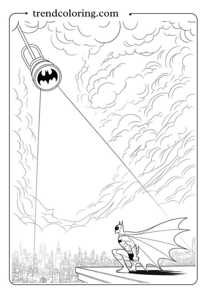 The Bat-Signal in the Night Sky