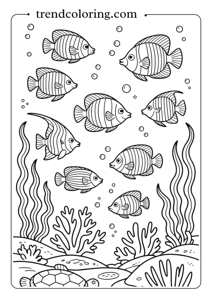 Tropical Fish Underwater View