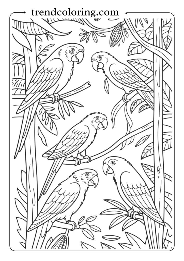 Tropical Parrot Paradise