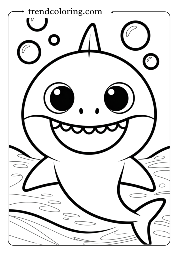 smiling baby shark