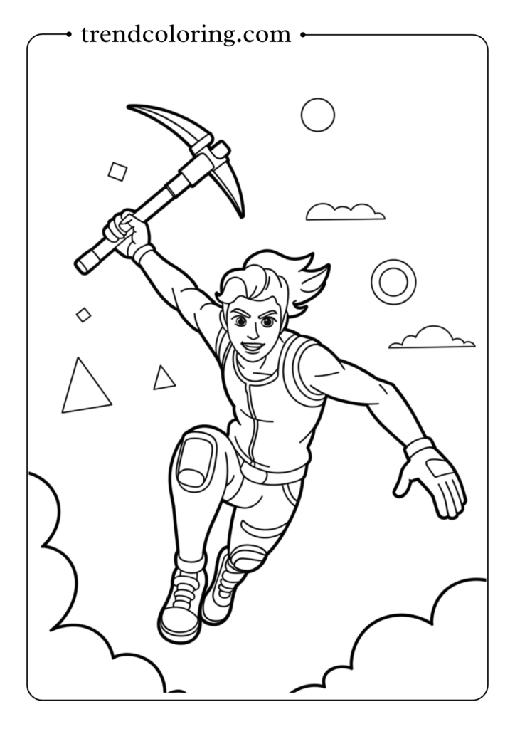 the classic Fortnite default skin character