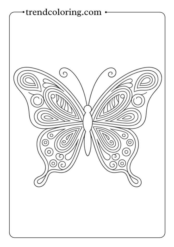 Butterfly with Paisley Patterns