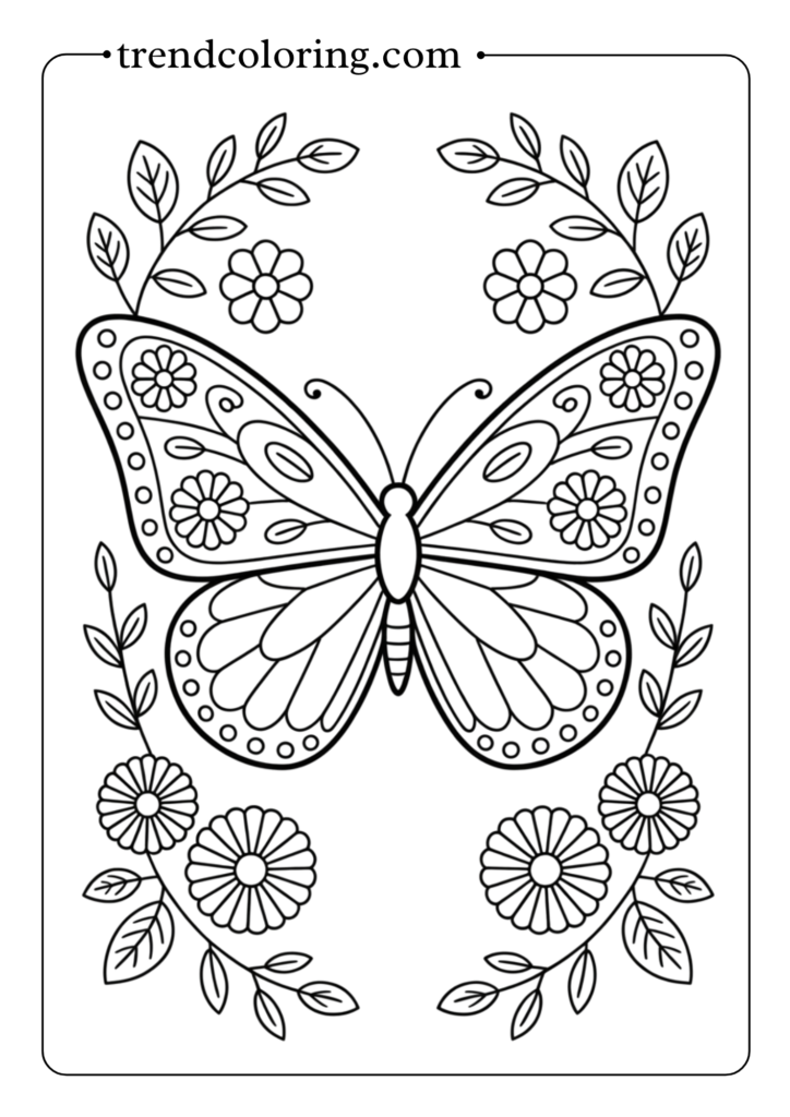 Flower Garden Butterfly