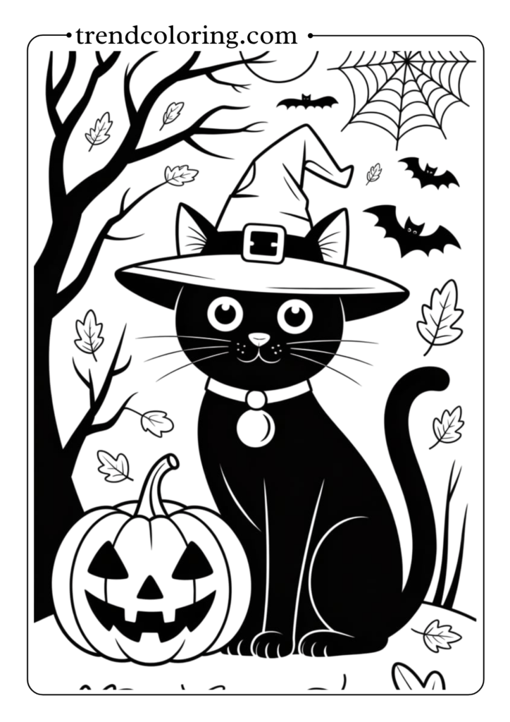 Halloween Witch Cat