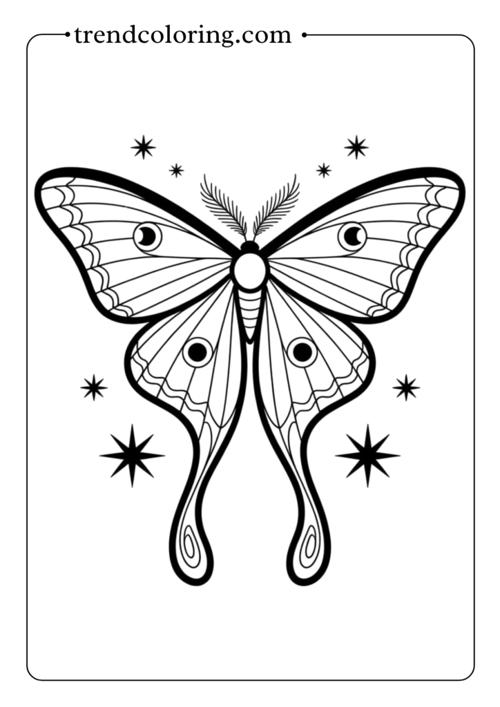 Luna Moth Style Butterfly