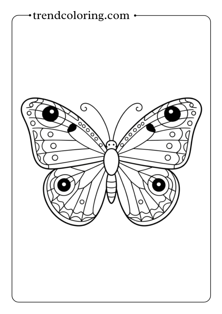 Peacock Butterfly with Eye Spots