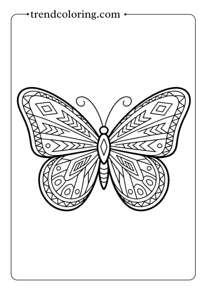 Tribal Pattern Butterfly