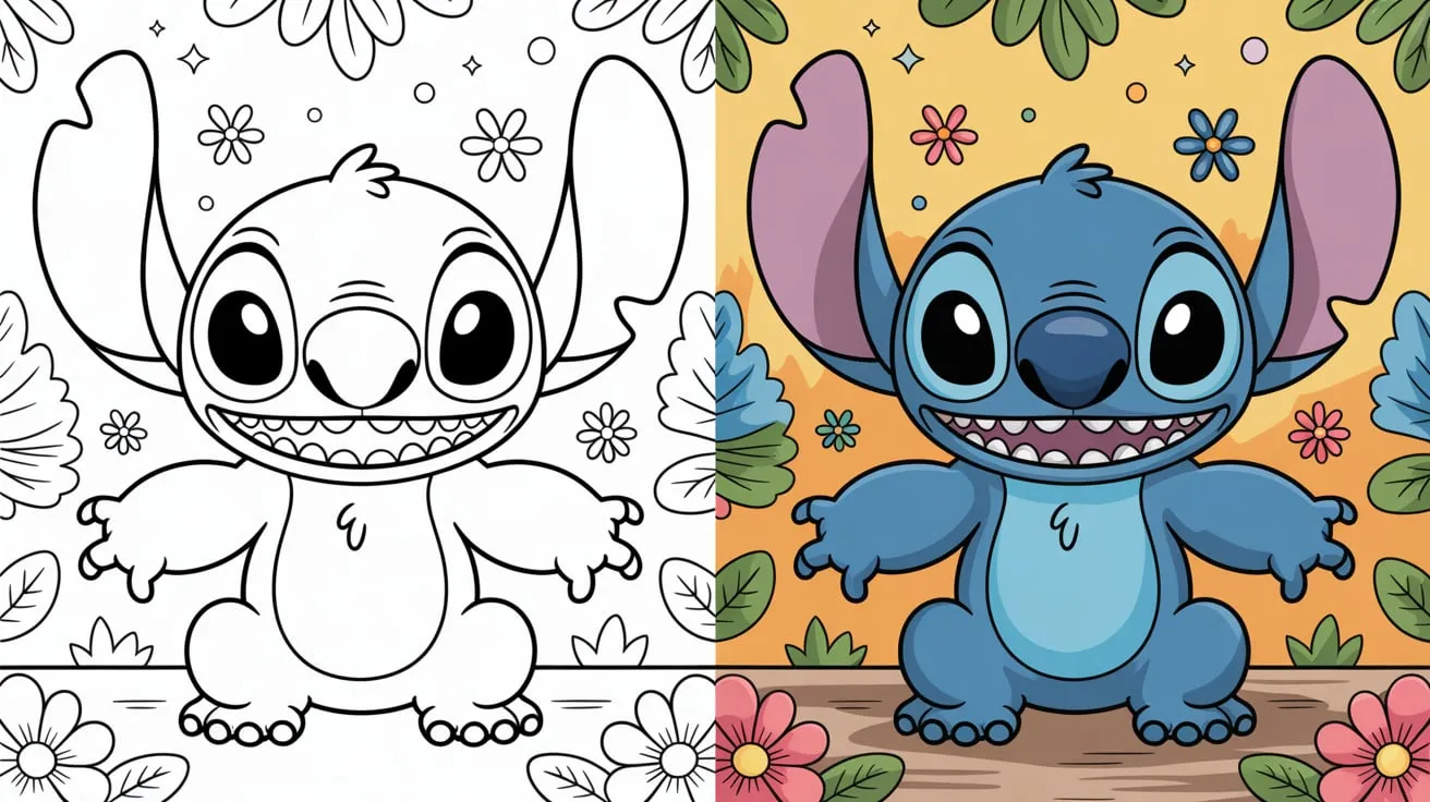Stitch Coloring Pages